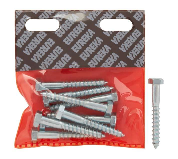 Eureka 1CA50U 8 x 60mm Coach Screw Galvanised (10 Pack)