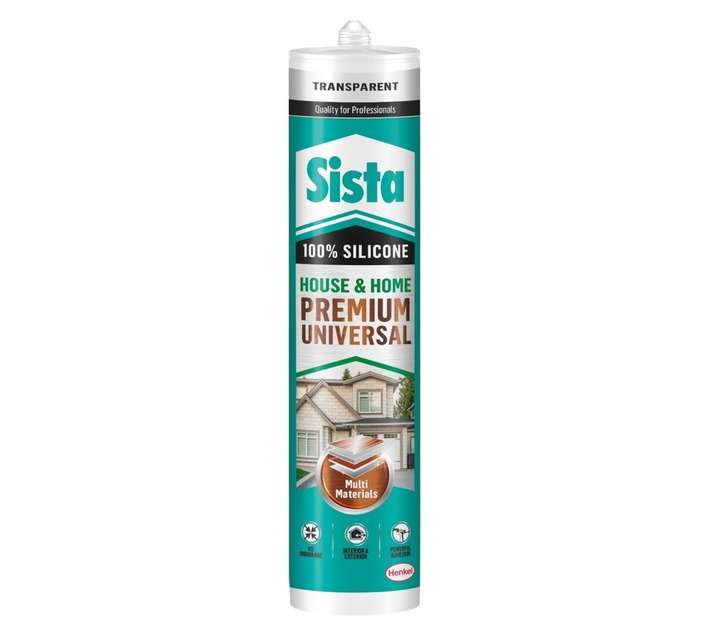 Sista 100 Percent Premium House and Home Silicone Sealant - Transparent