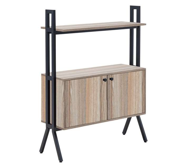 Home and Kitchen Palau 1 Tier Bookshelf - Oak (300 x 840 x 1090mm)