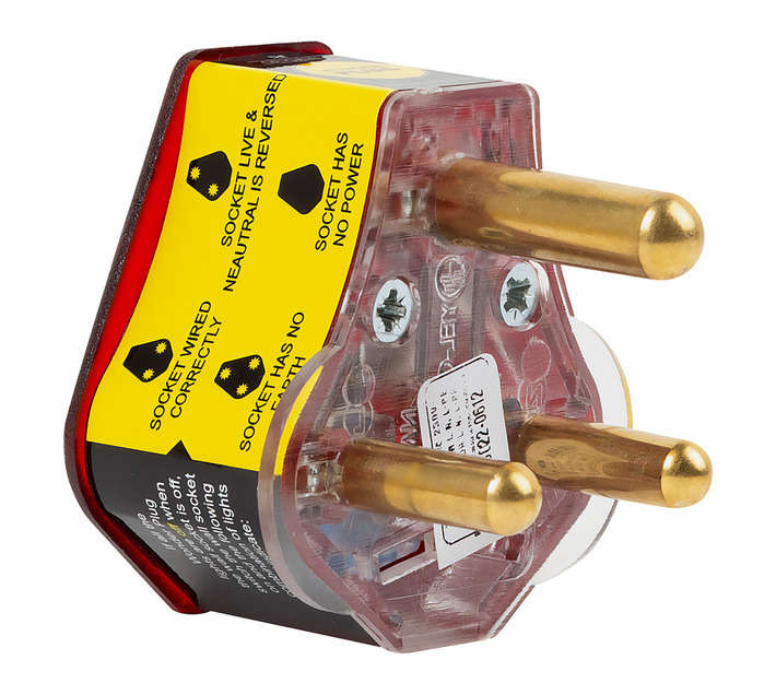 Eurolux 3 Pin Stand Alone Surge Plug - Red