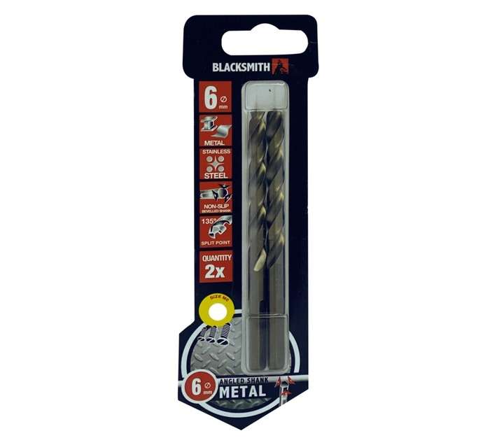 Blacksmith Cobalt Drill Bit - Red/Black (6mm)