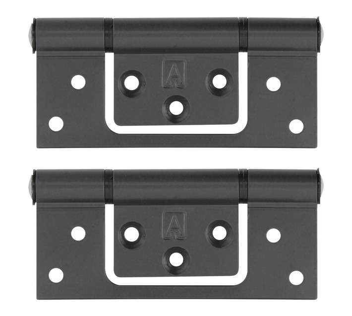 Hilladam Aluminium Sinkless Hinge - Charcoal (100mm)