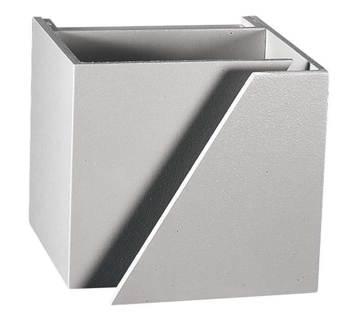 Radiant LWL006-SS/W LED Wall Light - Satin Silver (110 x 118 x 100mm)