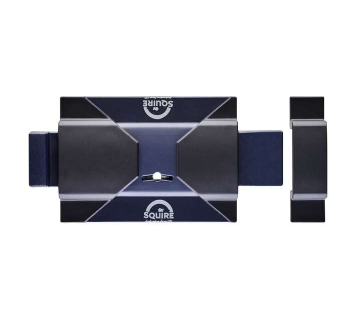Squire 4 Lever Key Locking Bolt - Black