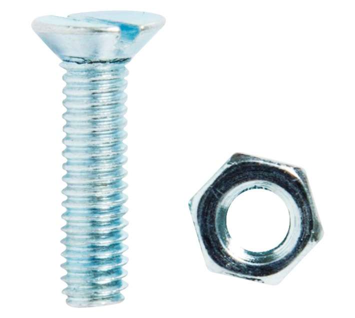 BP-MSKSN416-15 15 x Steel Machine Screws and Nuts (4 x 16mm)