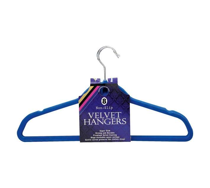 Homemark Assorted Velvet Hangers (450 x 250 x 70mm)
