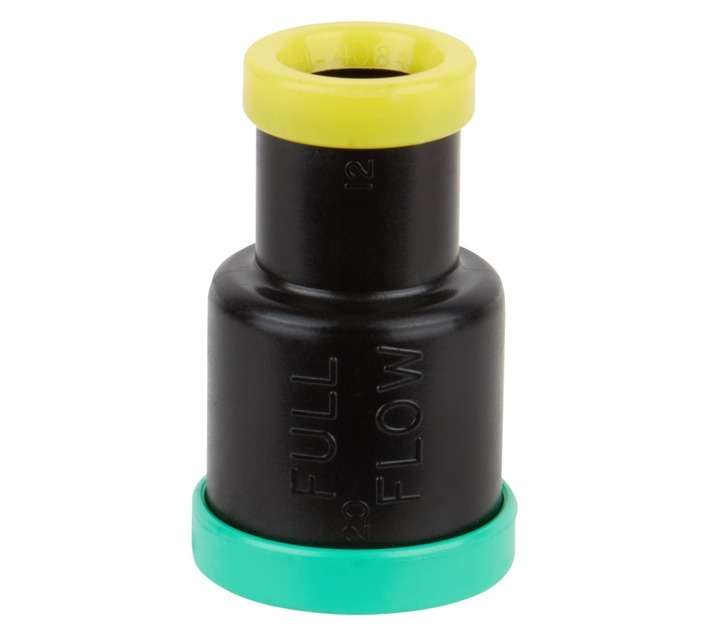 Full Flow Reducing Coupling - Black (20 x 12mm)