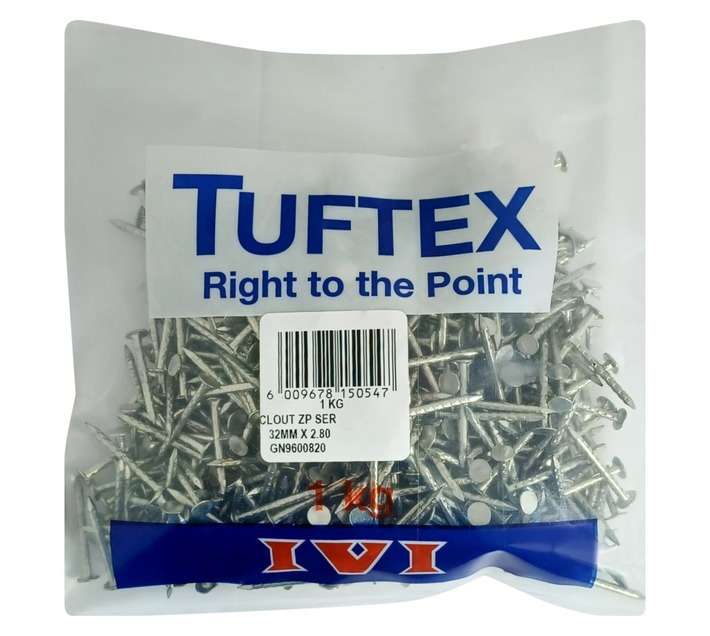 Tuftex GN9600820 Galvanised Clout Nails (32 x 2.8mm)