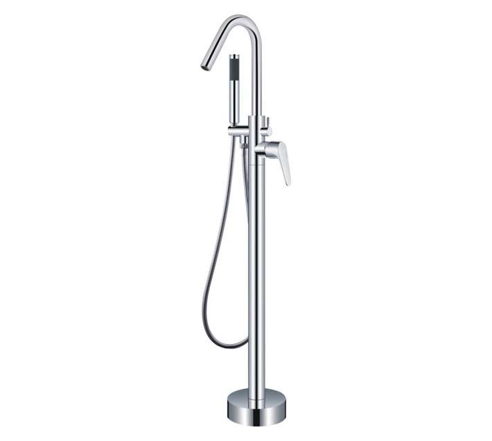 Bijiou Nova freestanding bath mixer with stantion and Hand Shower