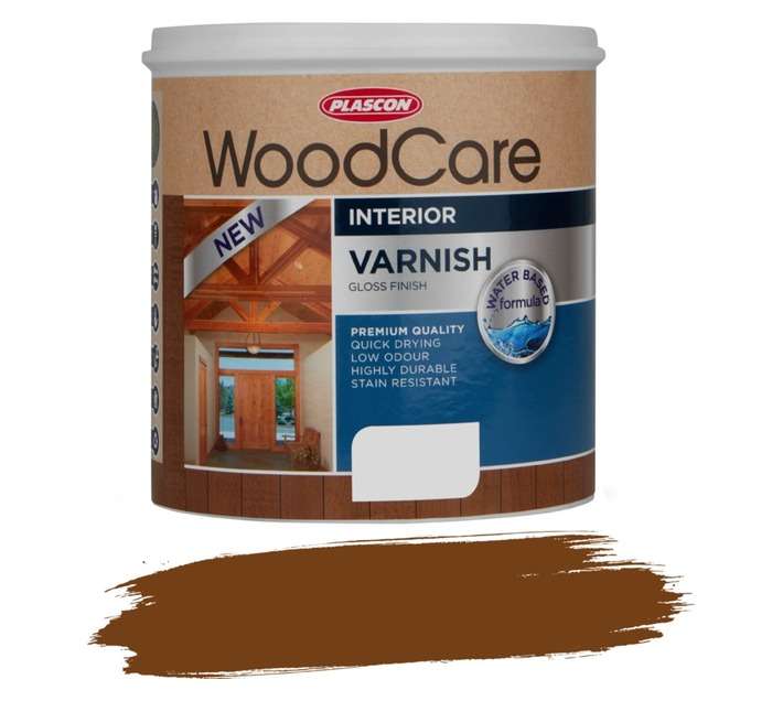 Plascon WoodCare Varnish Ultra Gloss - Teak (1L)