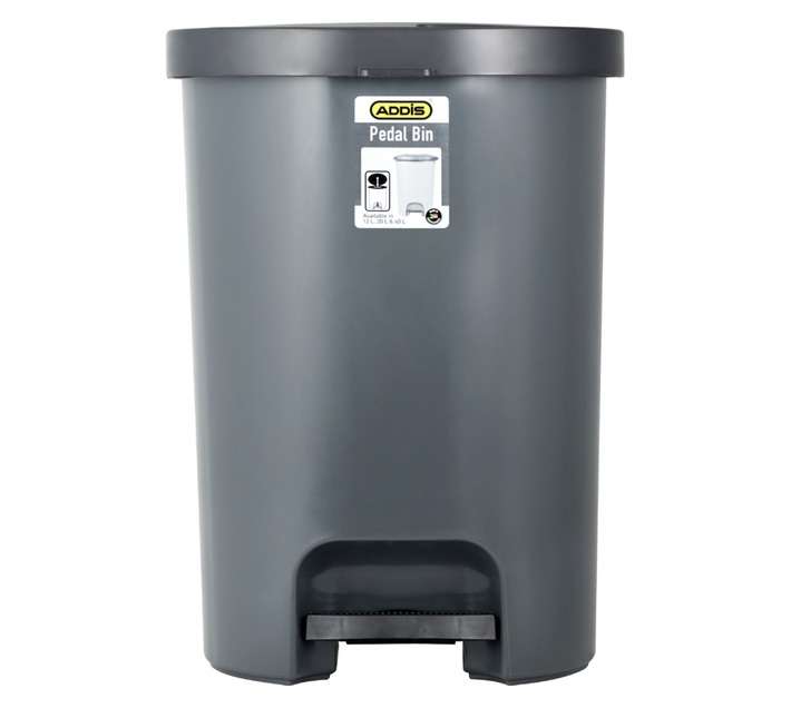 Addis Pedal Bin - Dark Grey (40L)