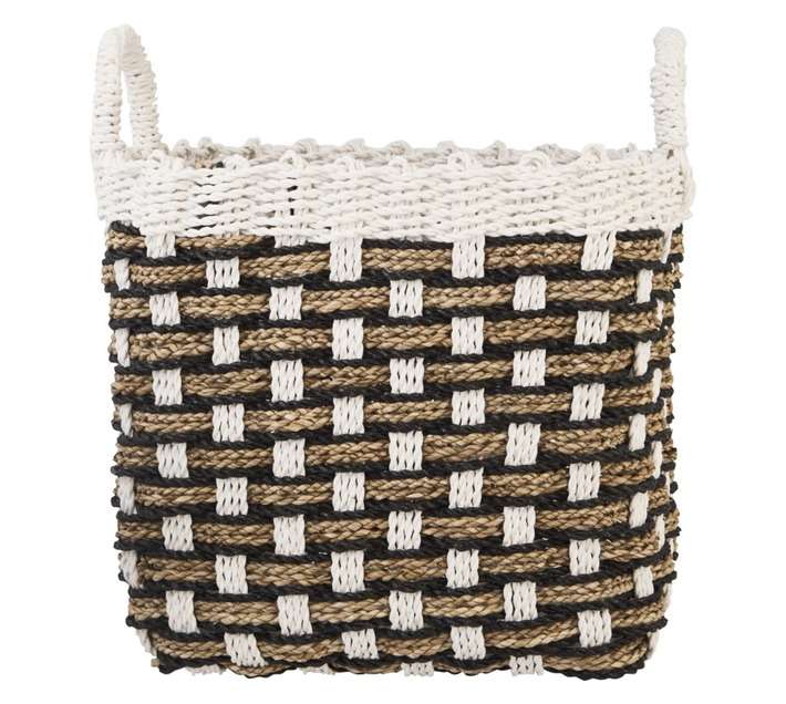 Design House Basket - Black/White (400 x 350 x 450mm)