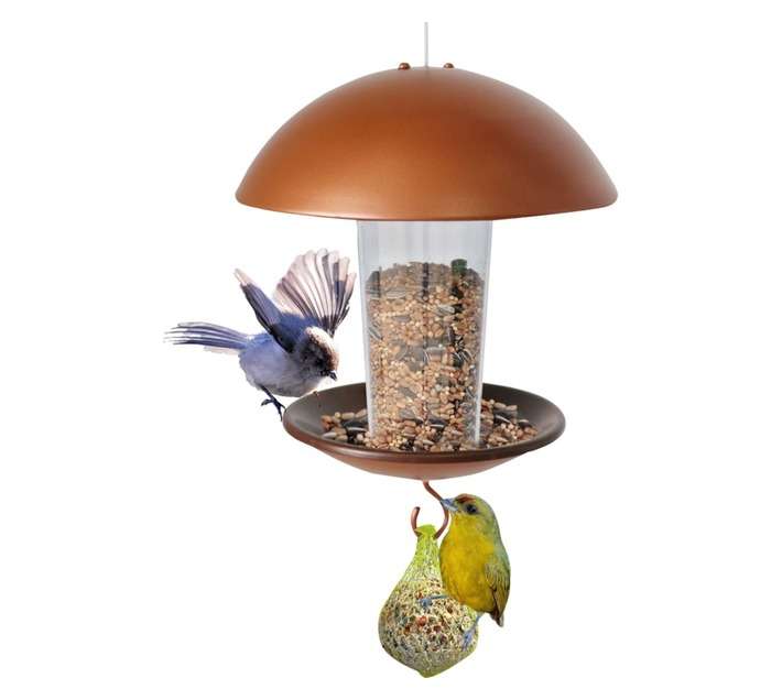 Hanging Bird Feeder with Roof