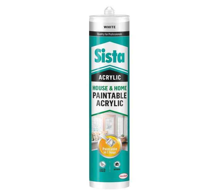 Sista House and Home Paintable Acrylic Sealant - White