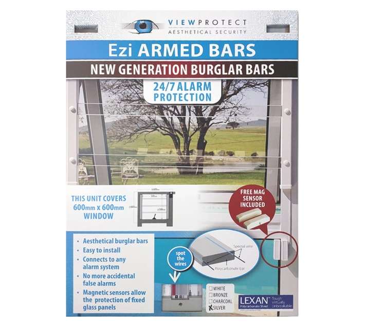ViewProtect Ezi Armed Bars - Silver (600 x 600mm)