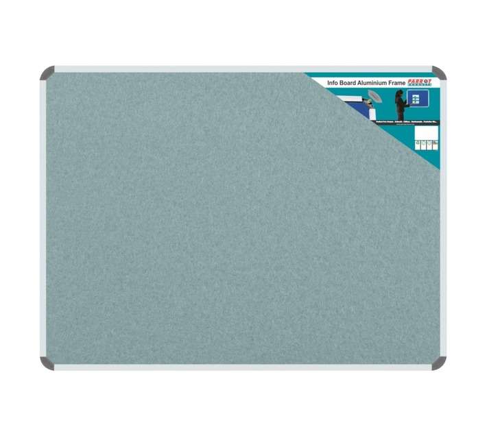 Parrot Products BD0768L Aluminium Frame Information Board - Grey (1800 x 1200mm)