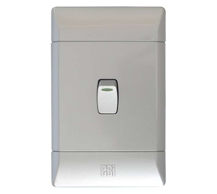 CBI 4x4 Switch 1Lever 2Way - Silver shimmer
