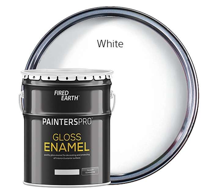 Fired Earth Painters Pro Gloss Enamel - White (20L)