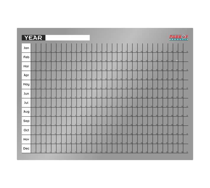Parrot Products BD7127 Cast Acrylic Yearly Planner (600 x 450mm)