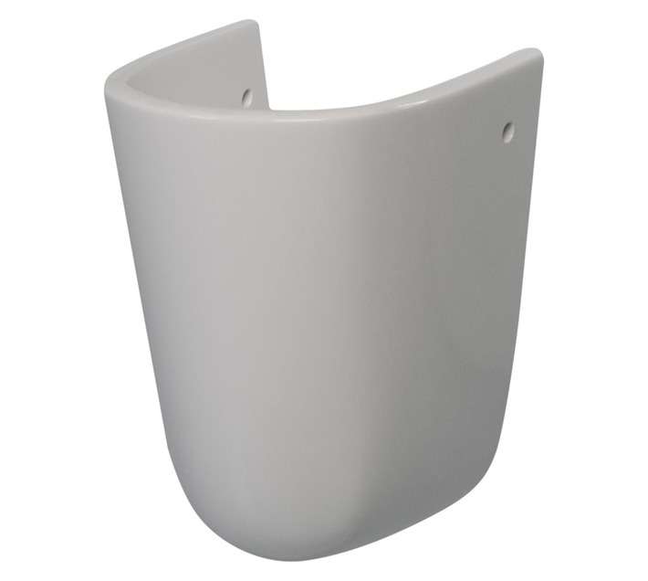 Lecico Madison Semi Pedestal Basin - White (265 x 340mm)