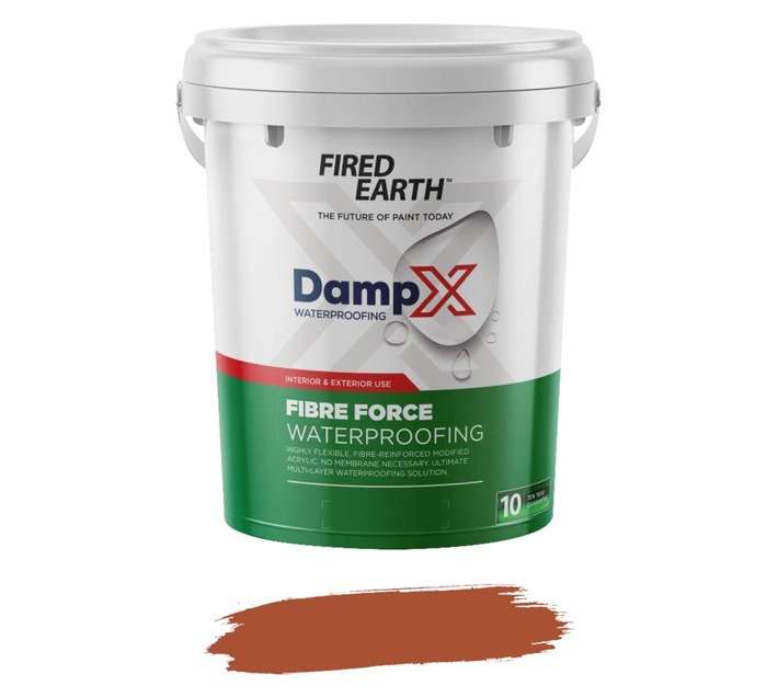 Fired Earth BW110-6-20L DampX Fibre Reinforced Waterproofing - Terracotta (20L)