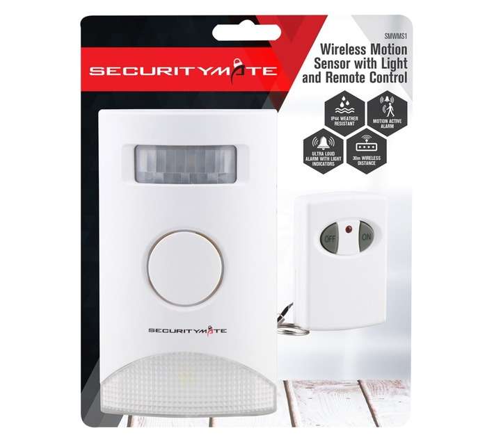Securitymate Remote Control Wireless Motion Sensor (50 x 160 x 200mm)