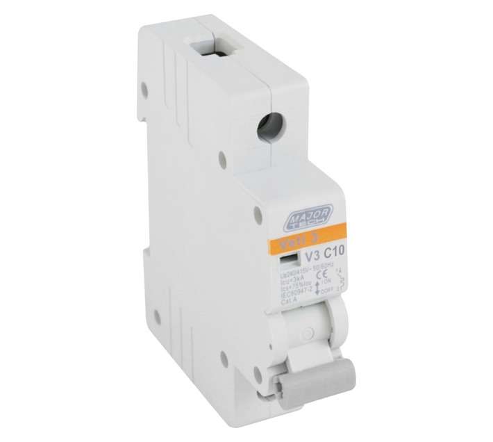 Major Tech Circuit Breaker 10A 3ka Single Pole