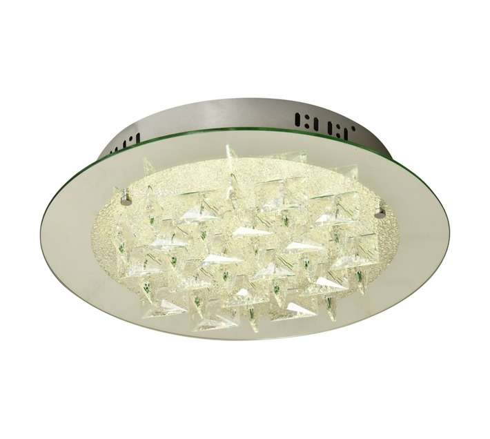 Radiant JY0021 Round LED Crystal Ceiling Light - Silver/Grey (300mm)