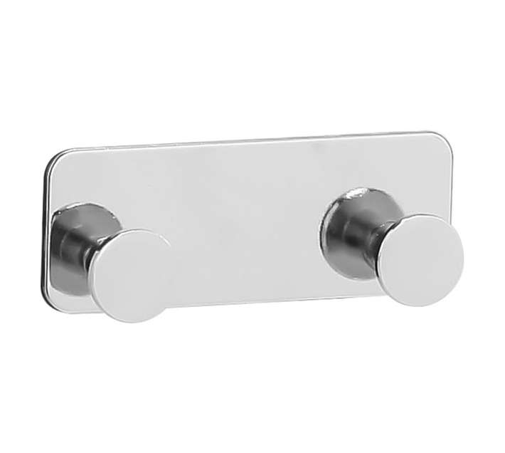 3M B6445-2 Bathroom Basics Chrome Double Hook