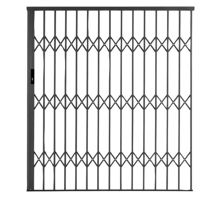 Xpanda Aluglide Security Gate - Charcoal (1800 x 2150mm)