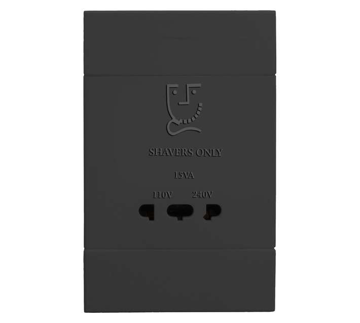 Veti 2VC123 2x4 Shaver Socket - Charcoal