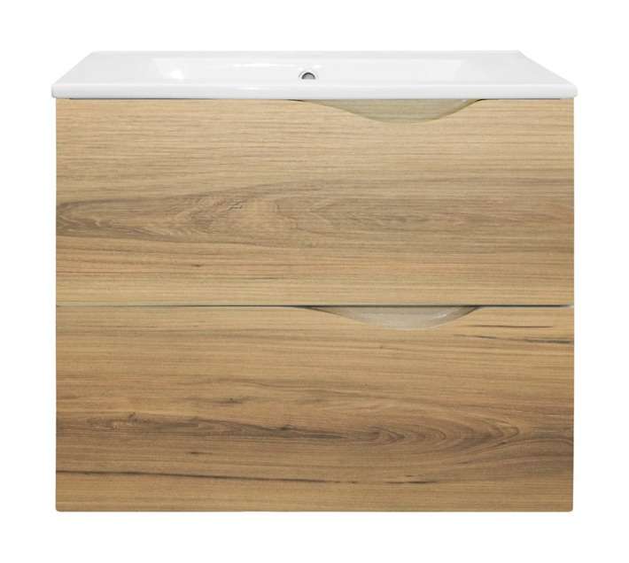 Lusso Wall Mount Classico Vanity Cabinet - Oak (600mm)