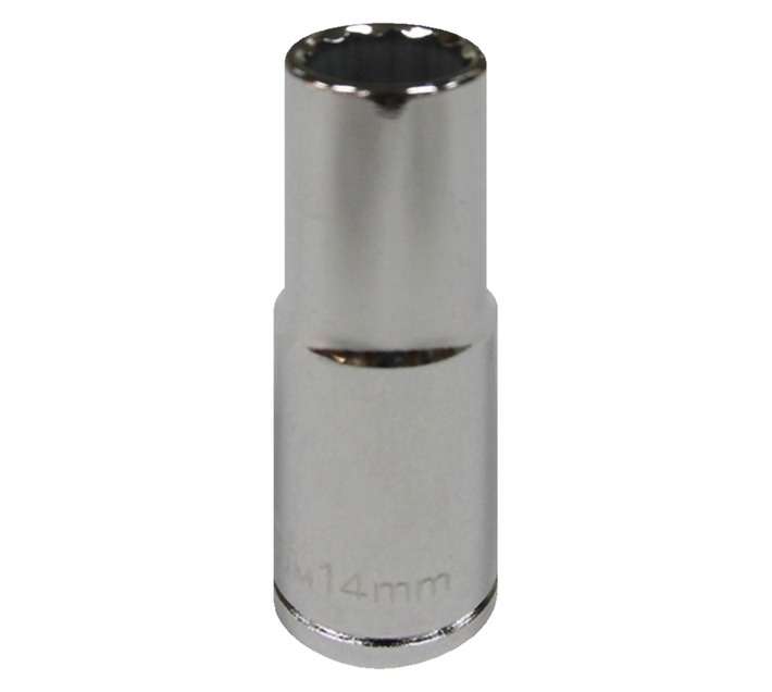 Mastercraft D/Wall Socket 1/2 Inch Dr 12 Pt - Chrome (14mm)
