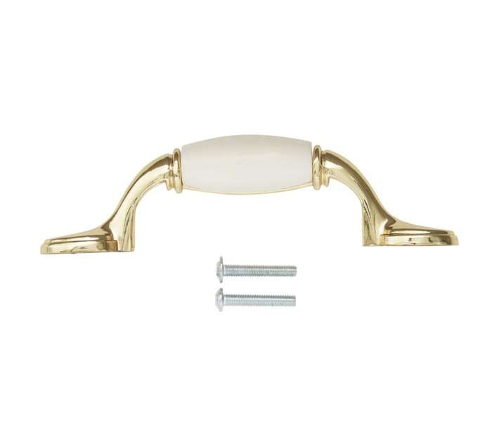 Home and Kitchen Duckfoot Handle - White Brass (76mm)