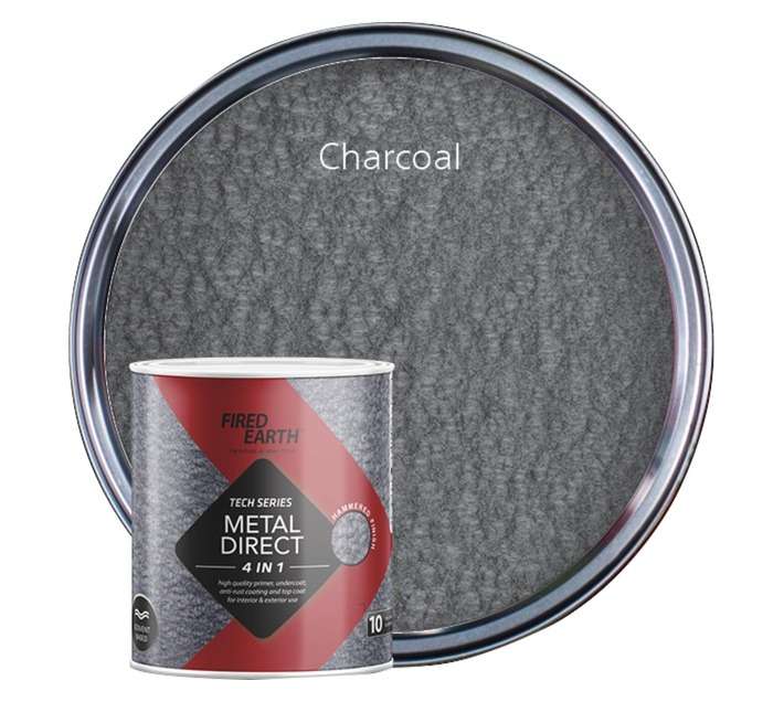 Fired Earth Metal Direct Hammered - Charcoal (1L)
