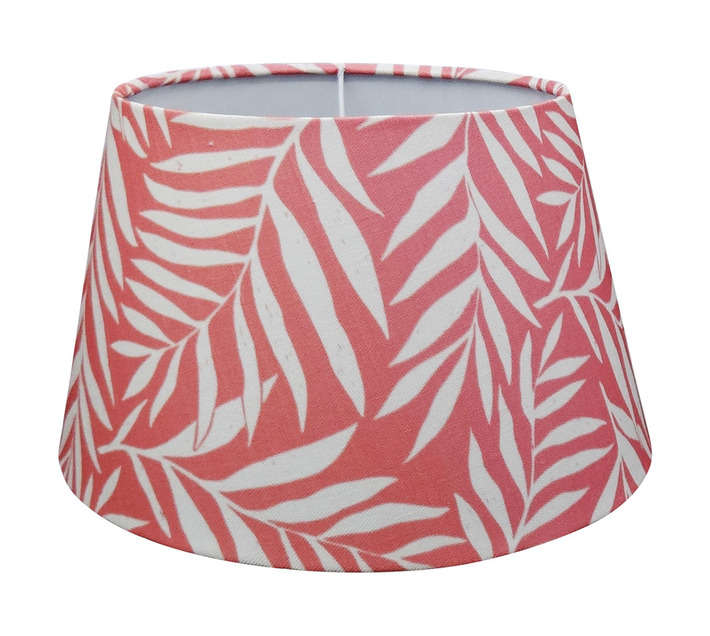 DH LAMPSHADE TAPERED 26CM SALMON LEAVES