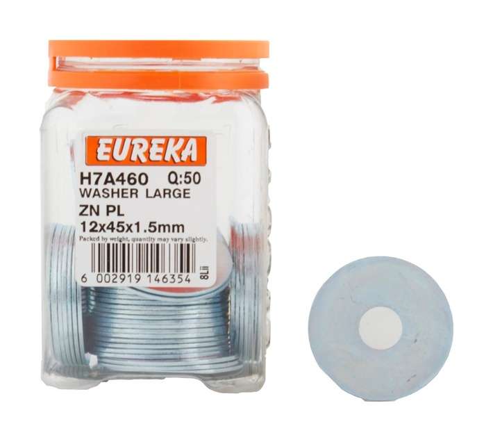 Eureka 50 x Large Washers (12 x 45 x 1.5mm)