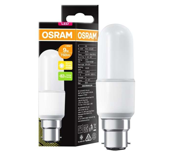 Osram LED BC Stick Globe - Warm White (9W)