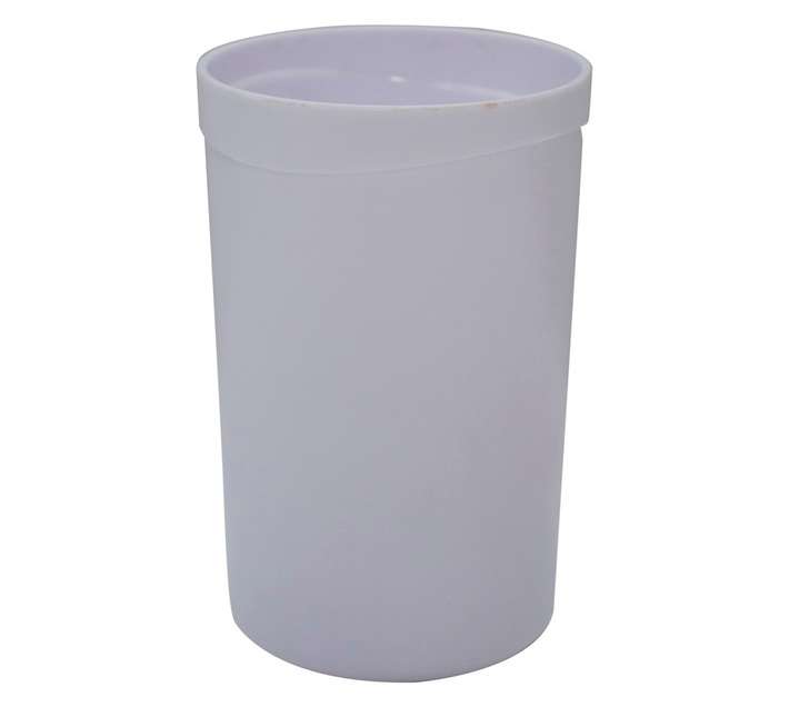 Bathroom Basics Plastic Tumbler - White
