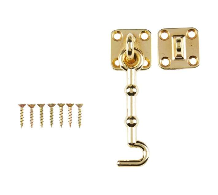 Mackie Cabin Hook 100mm - Brass Plated