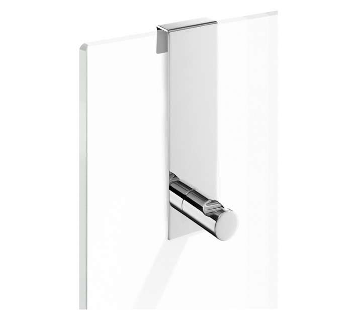 Zack Scala Glass Door Hook - Silver (150 x 65 x 50mm)