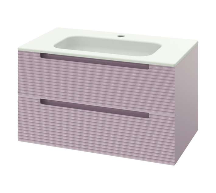 Luximo Design 2 Drawer Cara Vanity Cabinet - Pink (800mm)