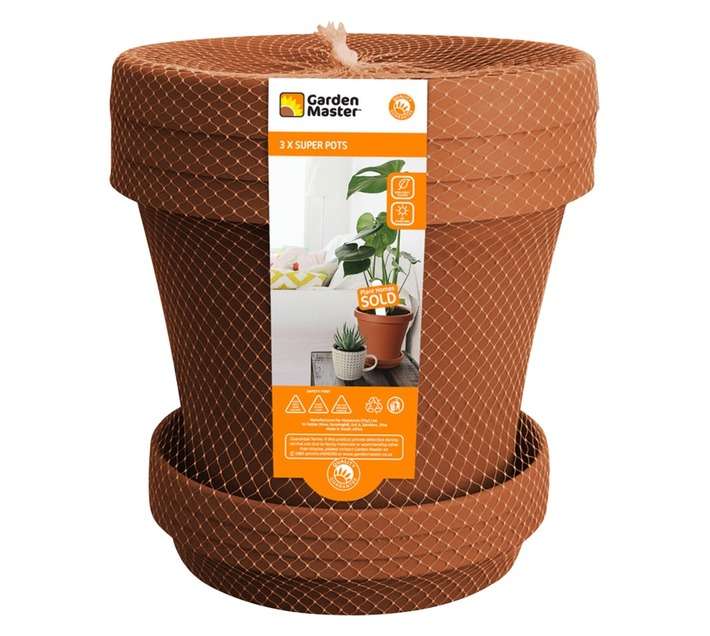 Garden Master 3 Piece Super Pot Set (330 x 330 x 340mm)