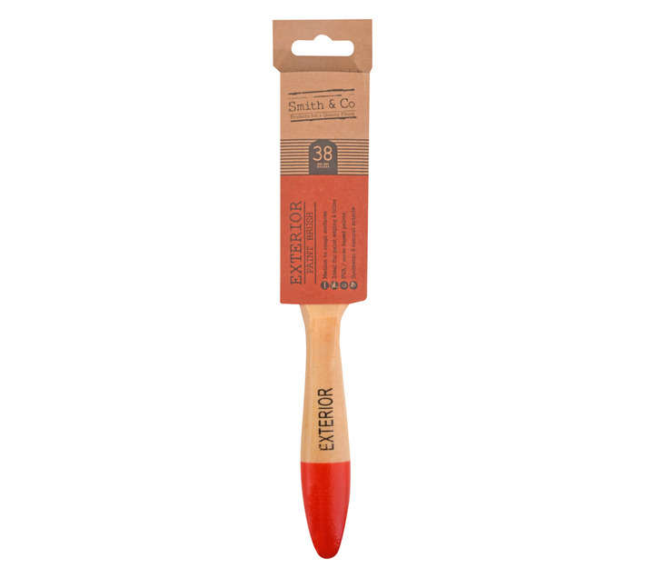 Smith and Co Exterior Paint Brush - Red (38mm)