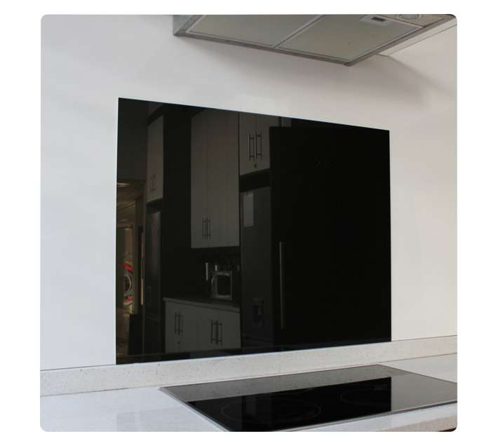 Parrot Products SB9070BLK Hob Splashback - Black (898 x 700 x 4mm)