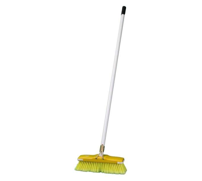 Academy Brushware F3366 GB6 Floor Broom with Handle - Black