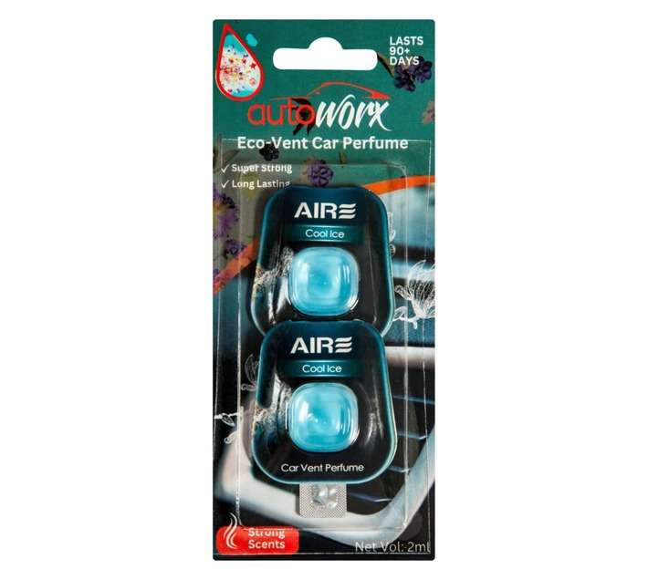Autoworx AWFVD3 2 x Eco Car Vent Diffusers - Cool Ice