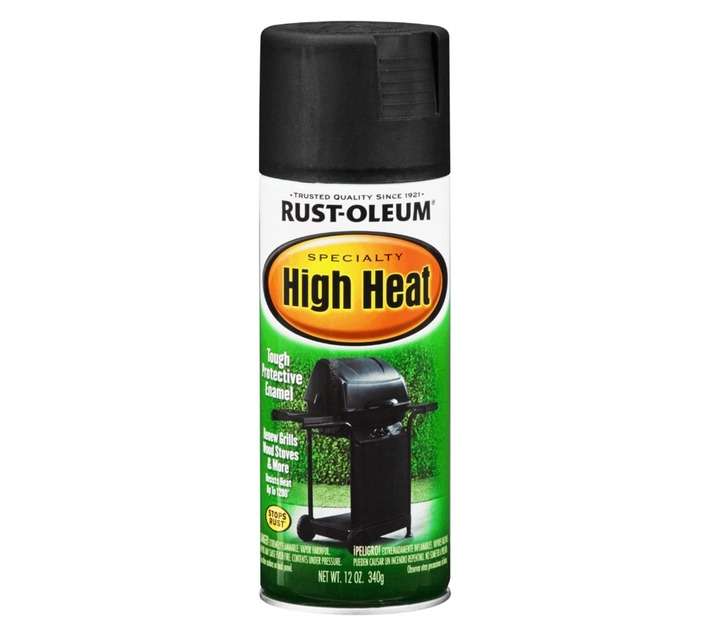 Rust-Oleum Spray Paint Hi Heat BBQ - Black (340g)