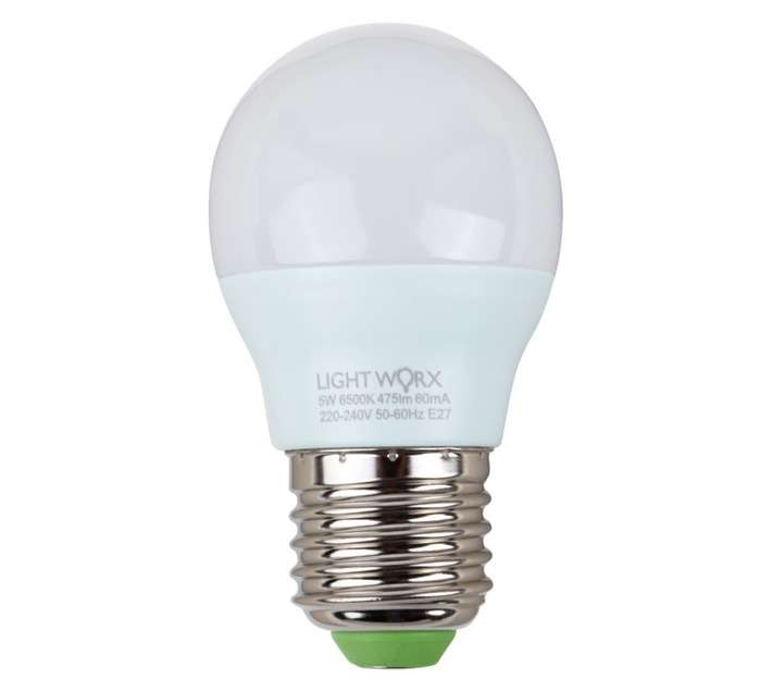Lightworx LED Golf Ball G45 5w E27 - Cool White