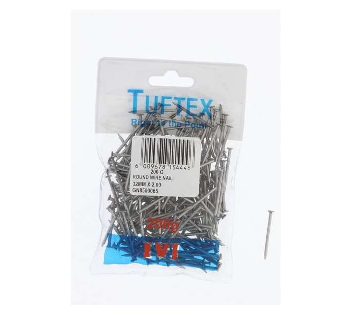 Tuftex Round Wire Nails - White (32 x 2mm)